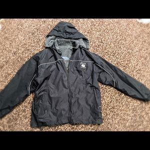 Reversible rain jacket